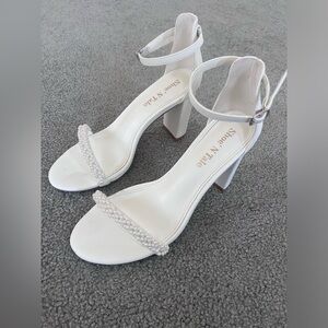 Strappy Heels for Women Chunky Block High Ankle Buckle Heeled Sandals